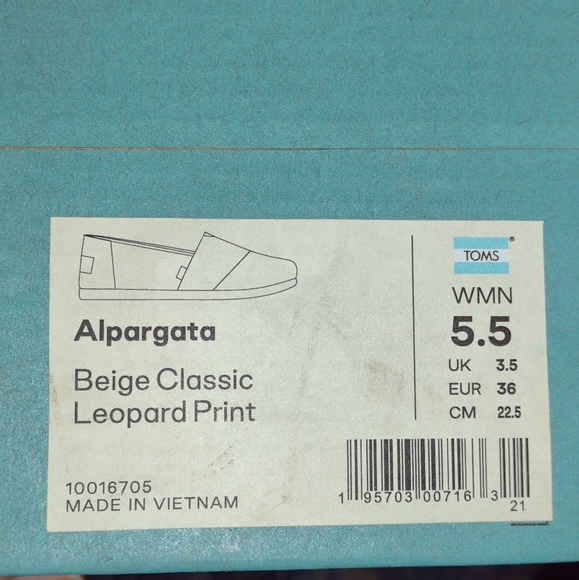 Tom's Alpargata Leopard Print Slip On - Picture 2 of 2